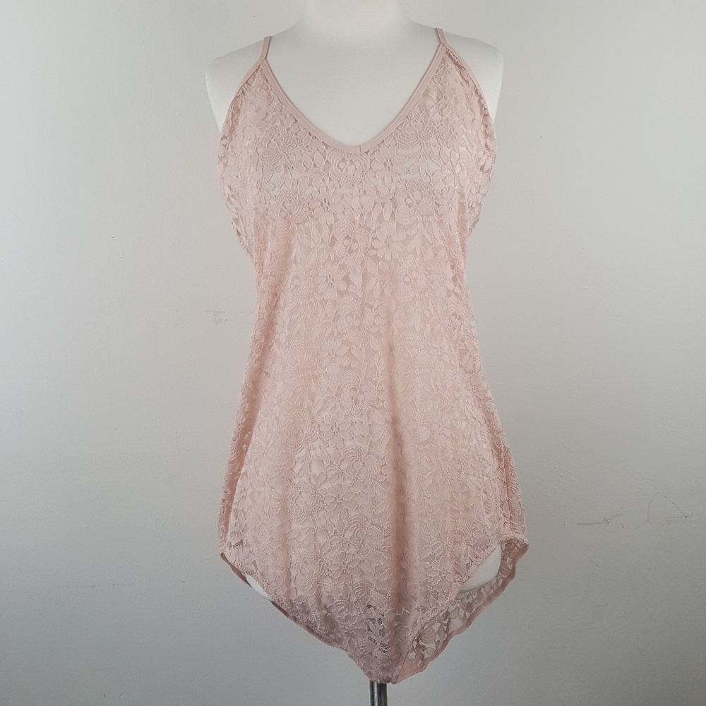 Free Press Peach Body Suit sz XL